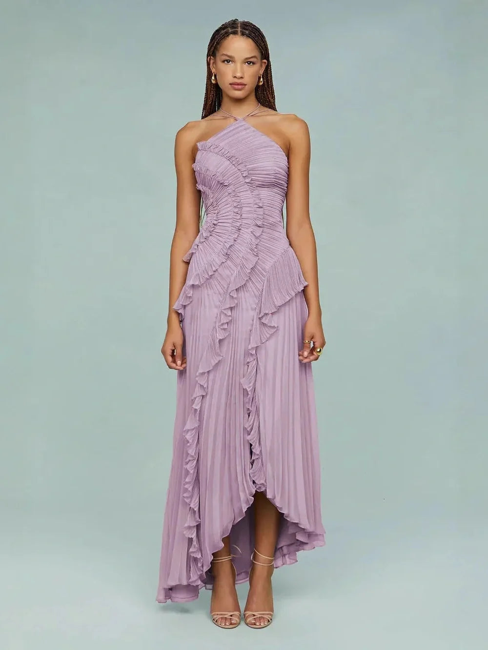 Sukienka Serena | Maxi z dekoltem halter