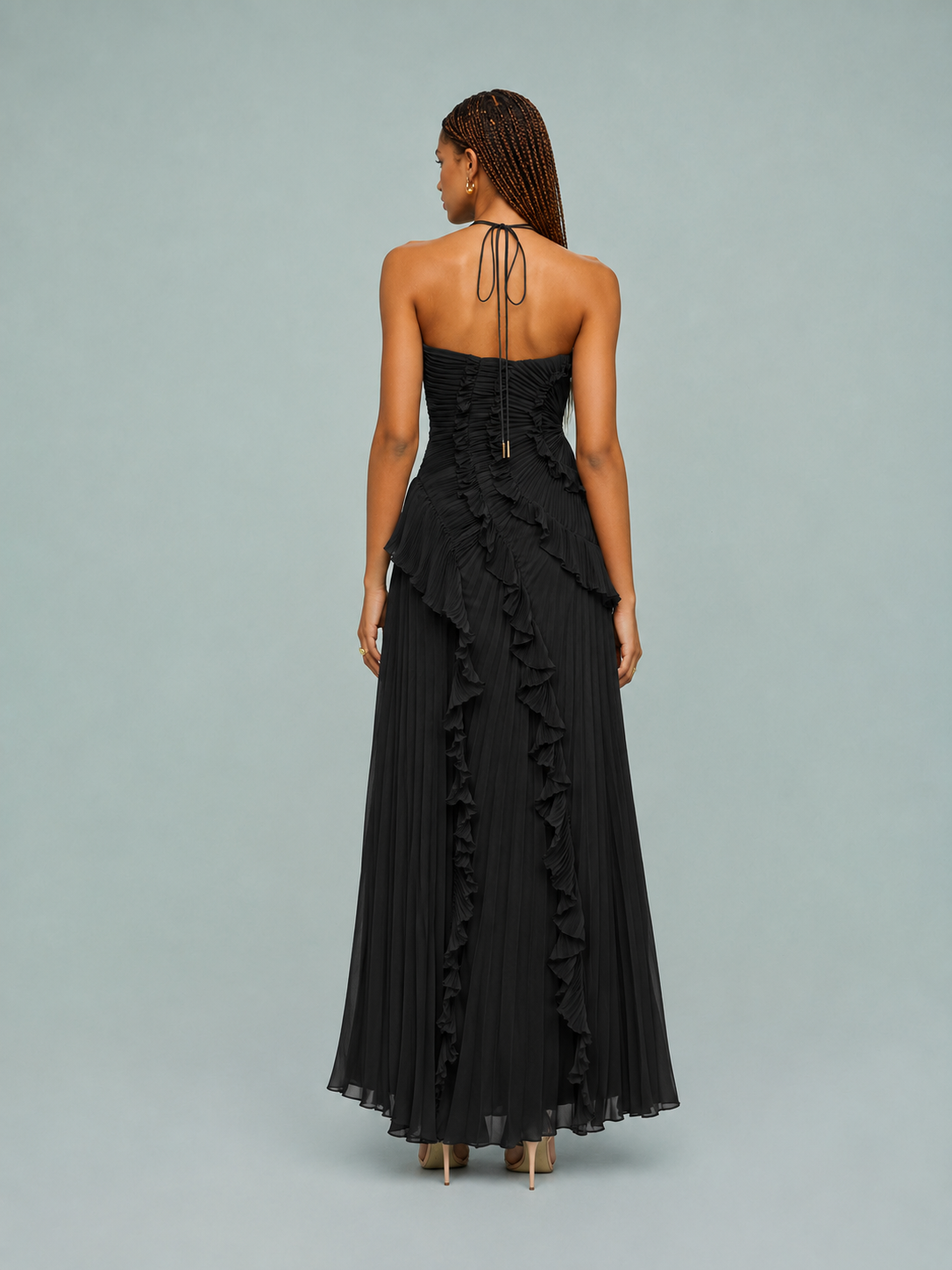 Sukienka Serena | Maxi z dekoltem halter