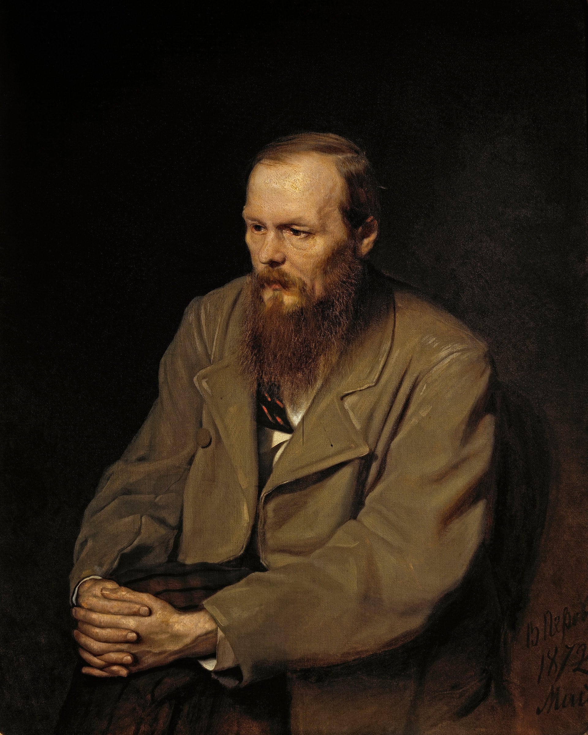 Portrait of Fyodor Dostoevsky by Vasily Perov