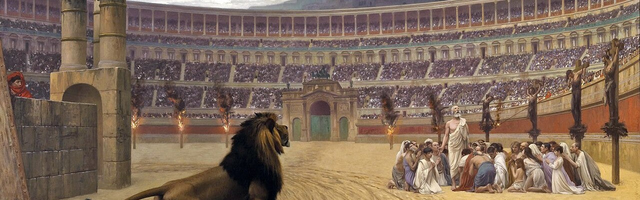 The Christian Martyrs' Last Prayer, Jean-Leon Gerome, 1883