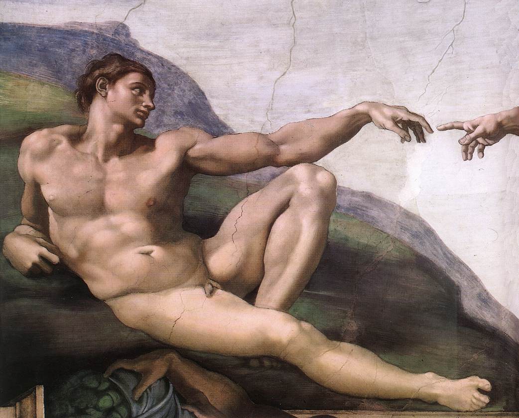The Creation of Adam by Michelangelo