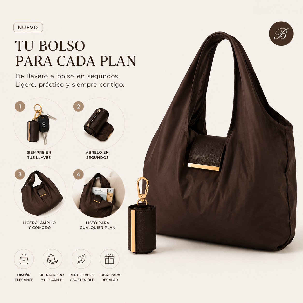 Baggkeys | Brelok, który zmienia się w torbę