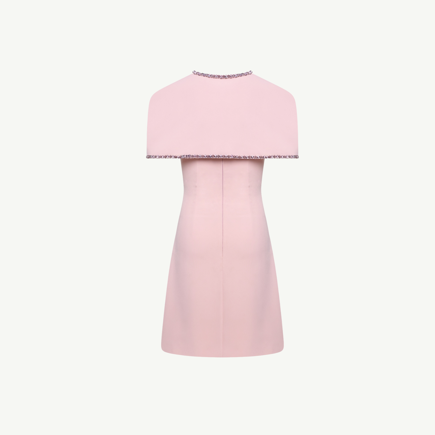 Sukienka Rosa | Mini z pelerynką z kryształkami