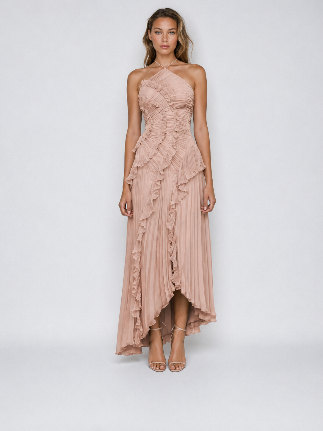 Sukienka Serena | Maxi z dekoltem halter