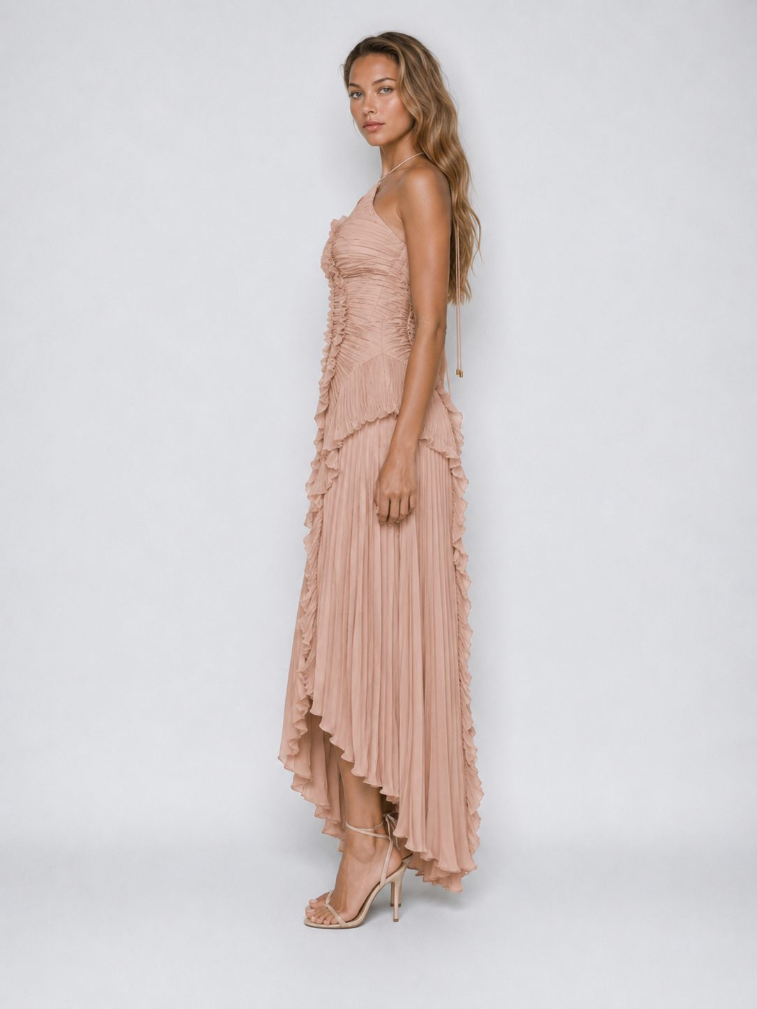 Sukienka Serena | Maxi z dekoltem halter