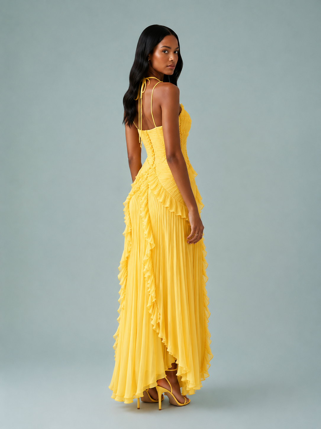 Sukienka Serena | Maxi z dekoltem halter