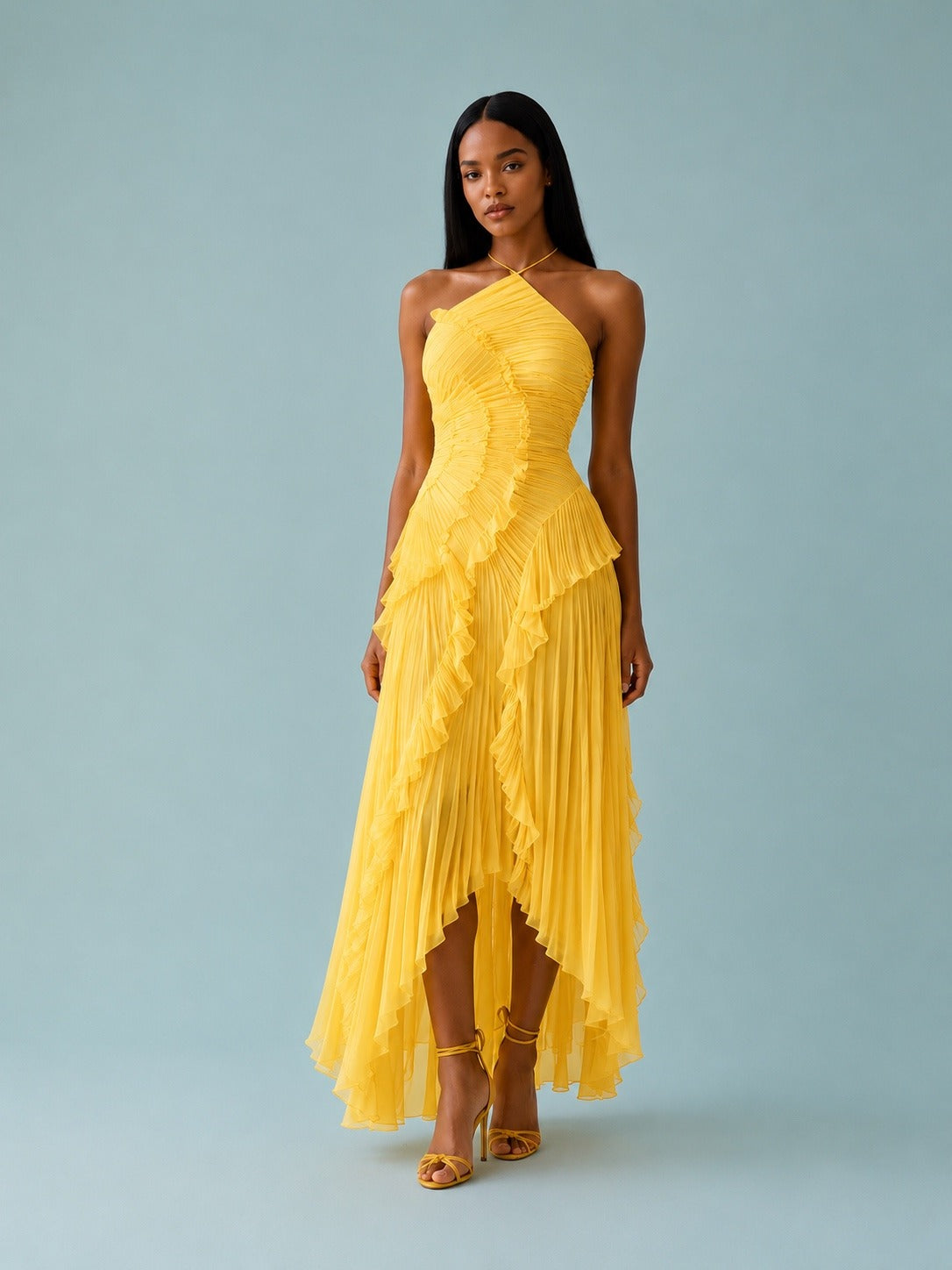 Sukienka Serena | Maxi z dekoltem halter