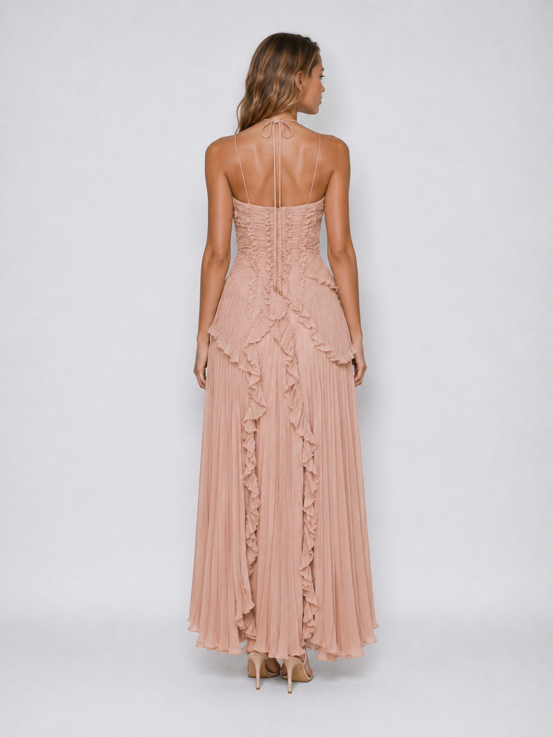 Sukienka Serena | Maxi z dekoltem halter