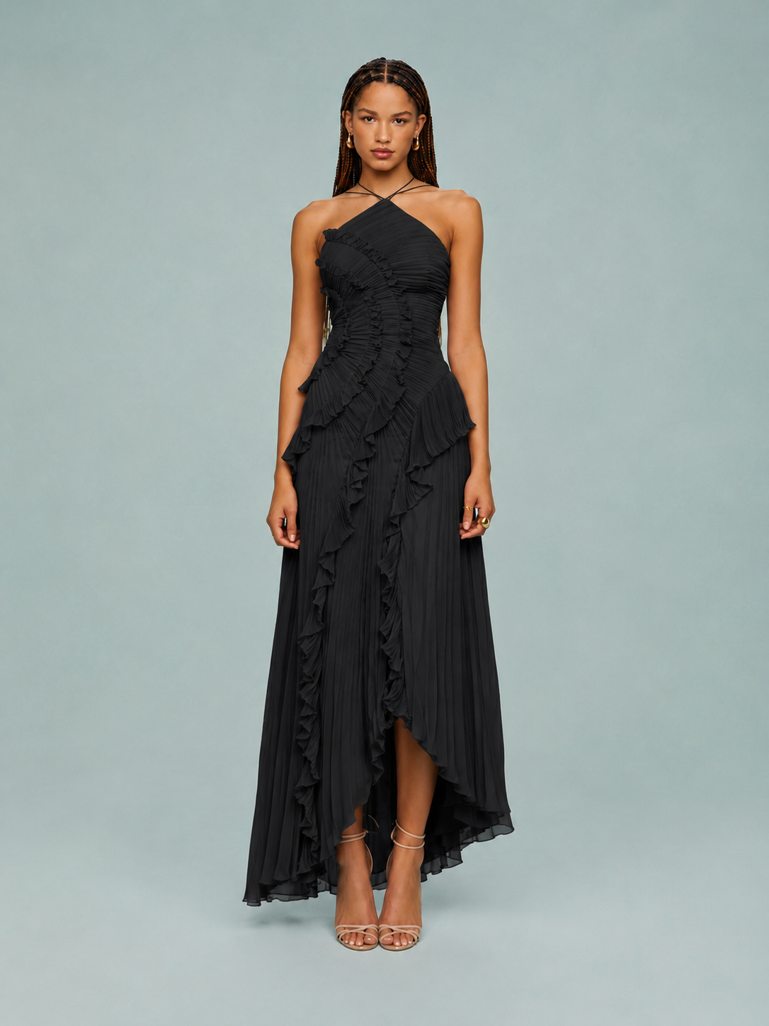 Sukienka Serena | Maxi z dekoltem halter