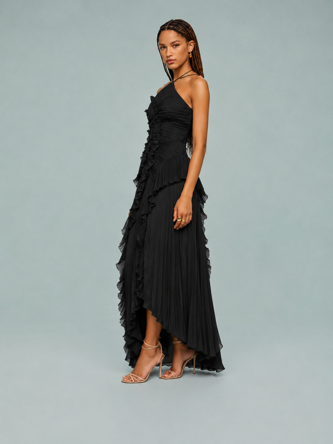 Sukienka Serena | Maxi z dekoltem halter